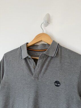 Timberland Slim Fit Polo Shirt Grey Minimal Polo
